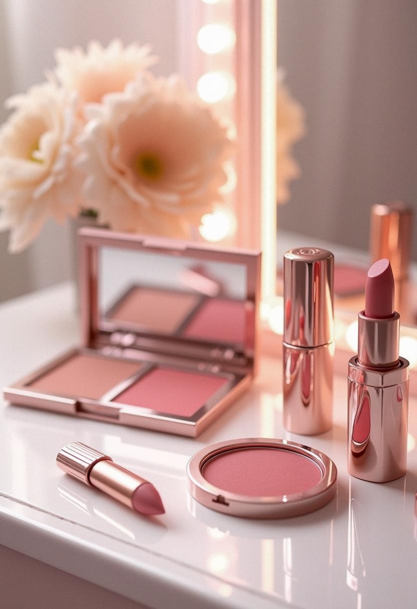 makeup light pink