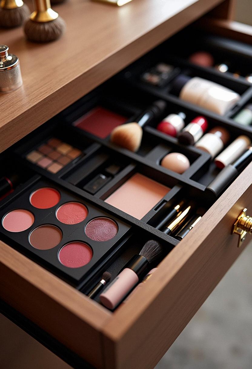 makeup organizer drawer