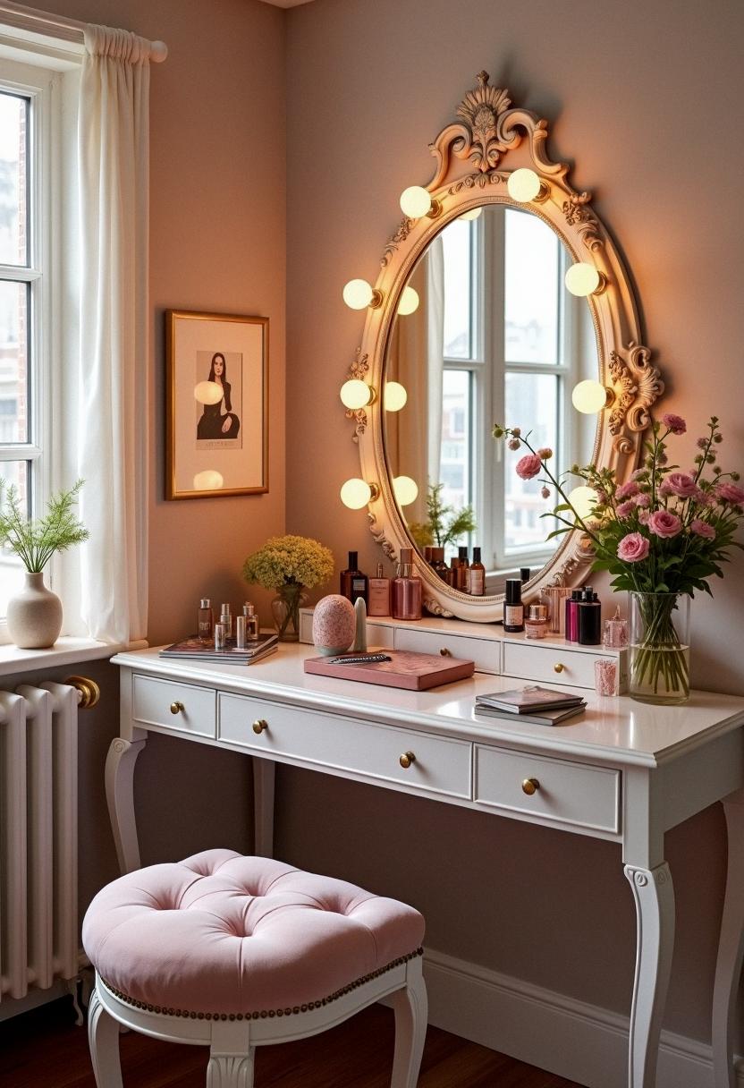 makeup room decor