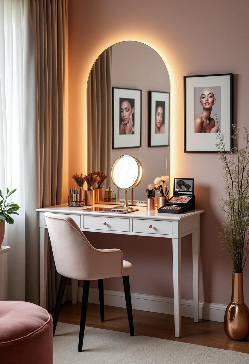 makeup room decor