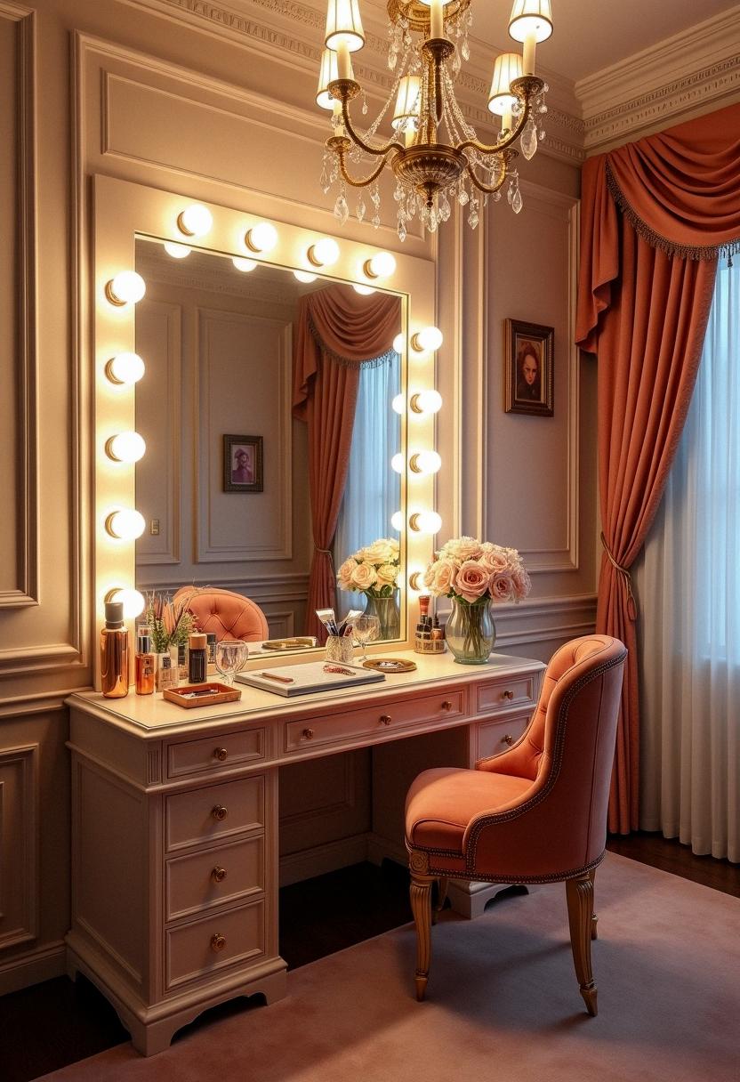 makeup room decor