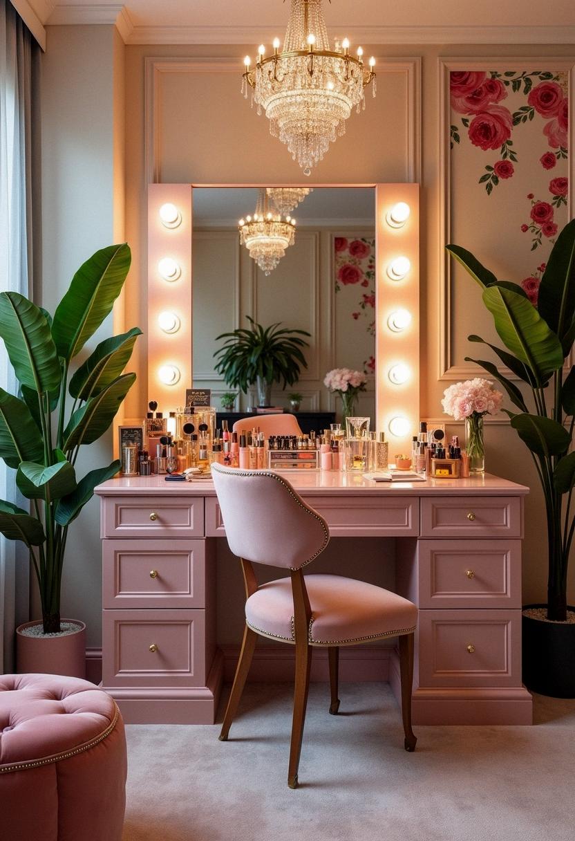 makeup room decor