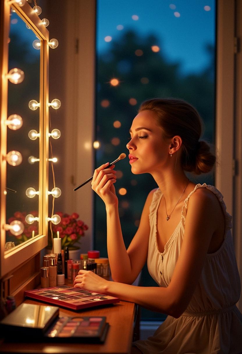 makeup summer night