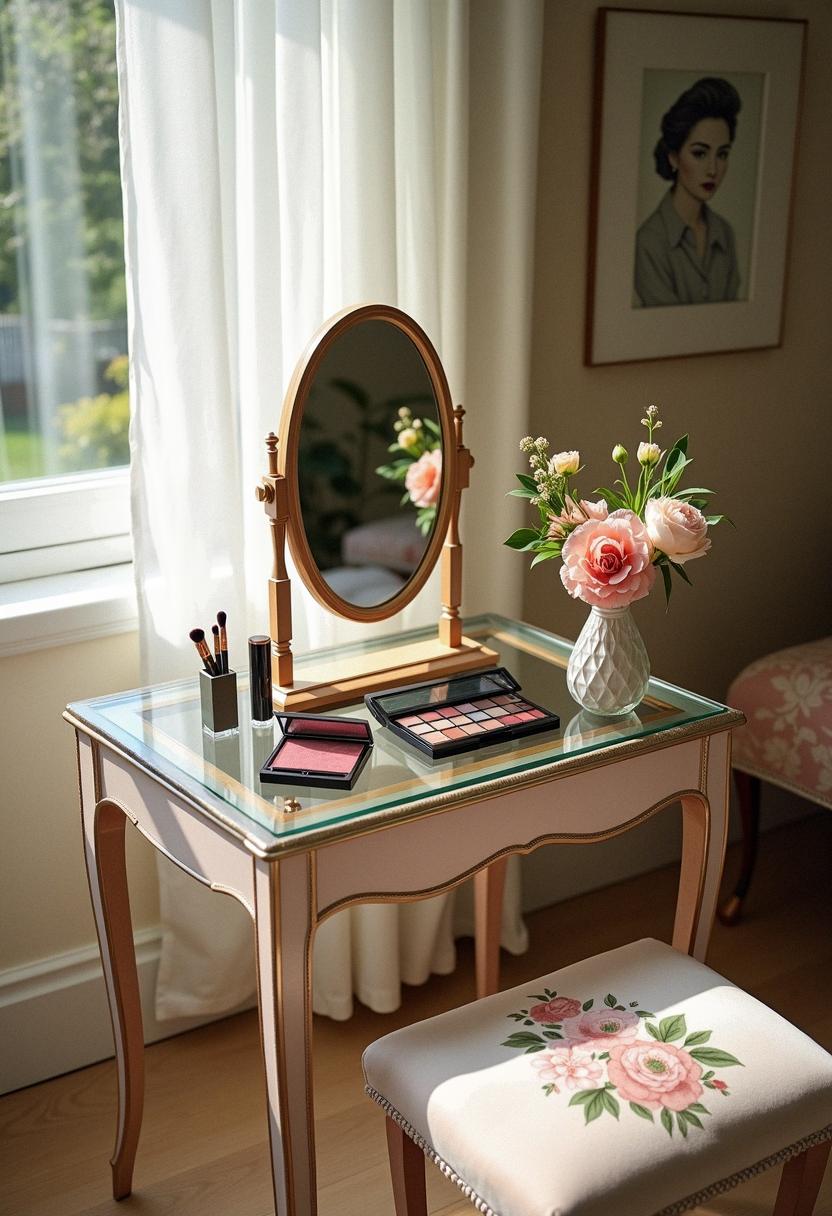 makeup vanity aesthetic