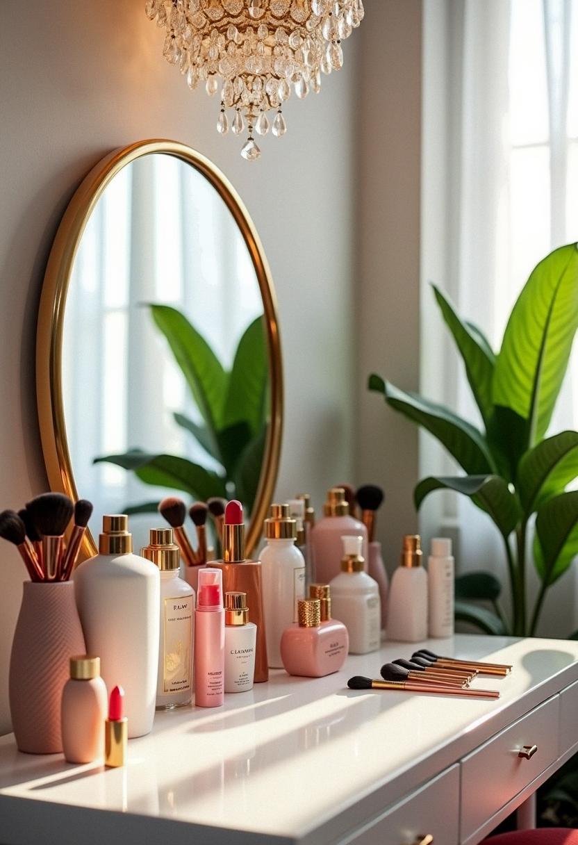 makeup vanity aesthetic