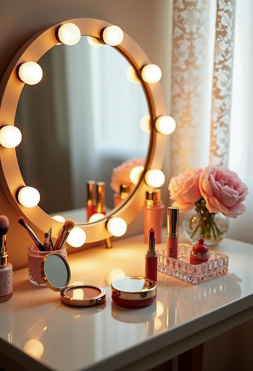 makeup vanity aesthetic