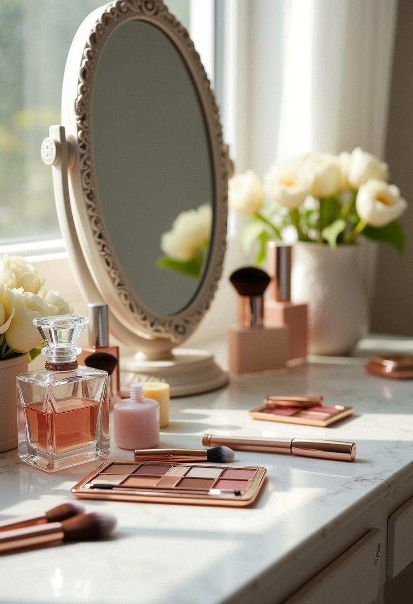makeup vanity aesthetic