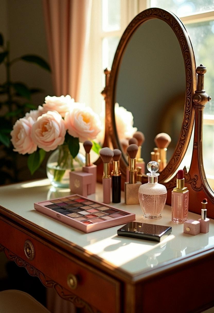 makeup vanity aesthetic