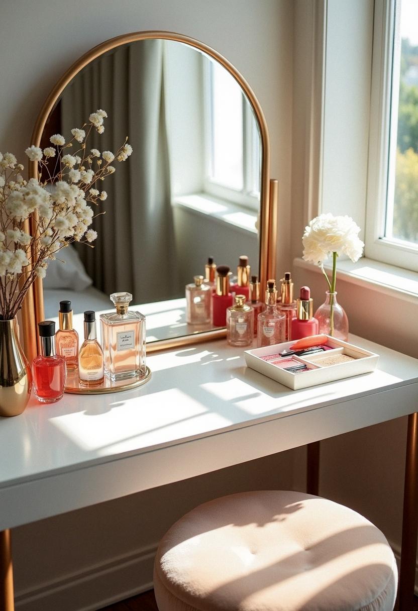 makeup vanity aesthetic