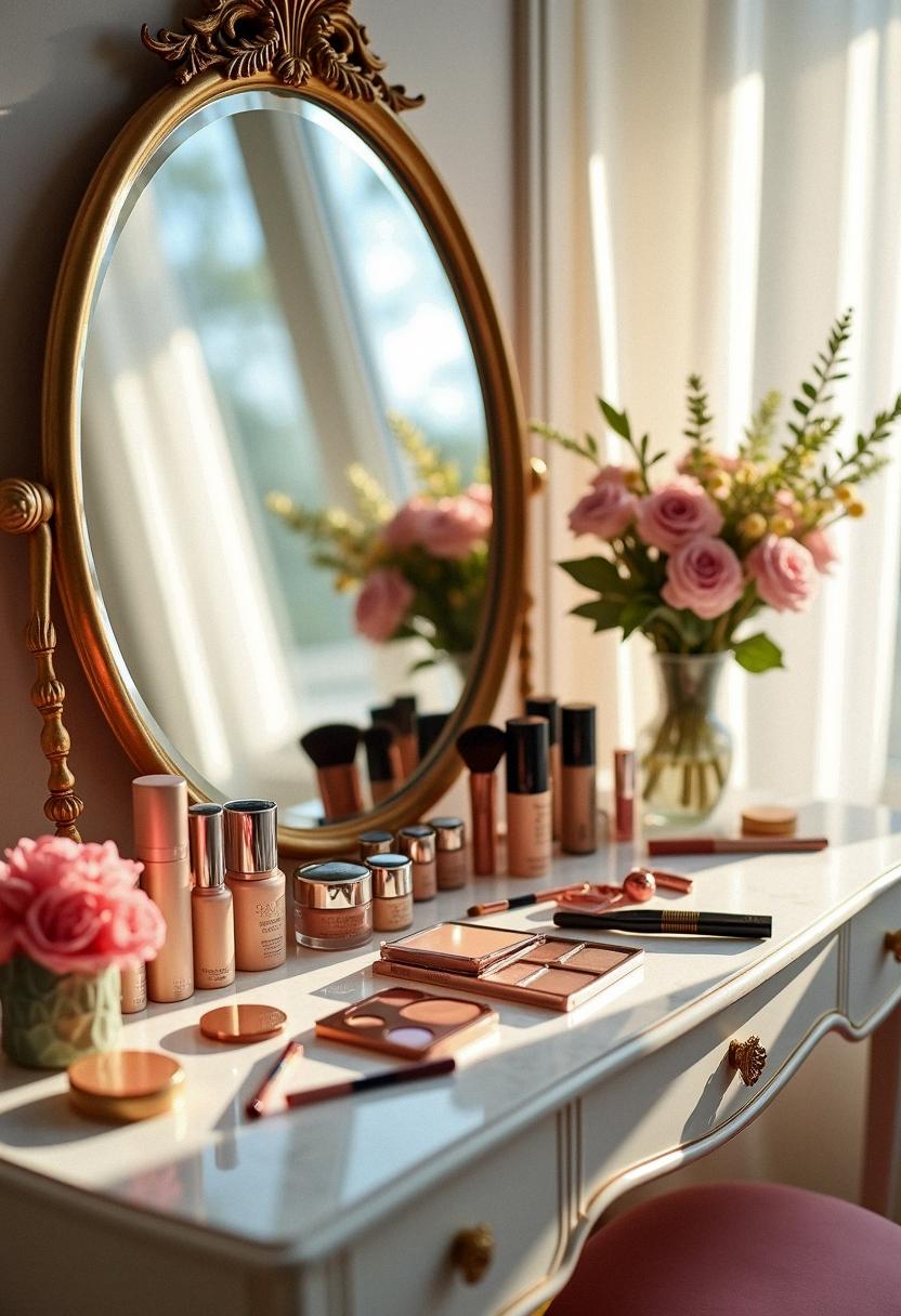 makeup vanity aesthetic