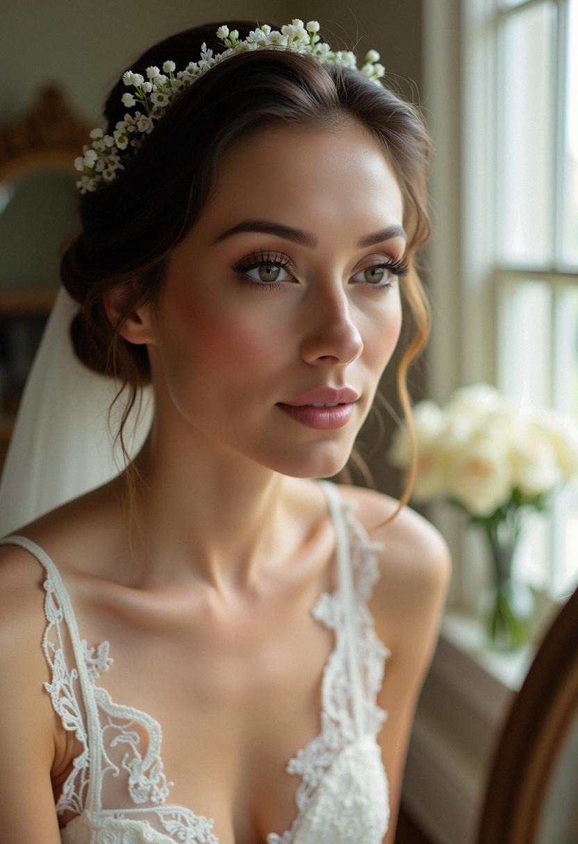 makeup wedding look