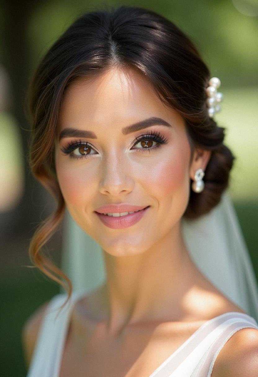 makeup wedding look