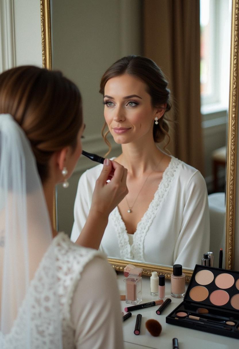 makeup wedding look