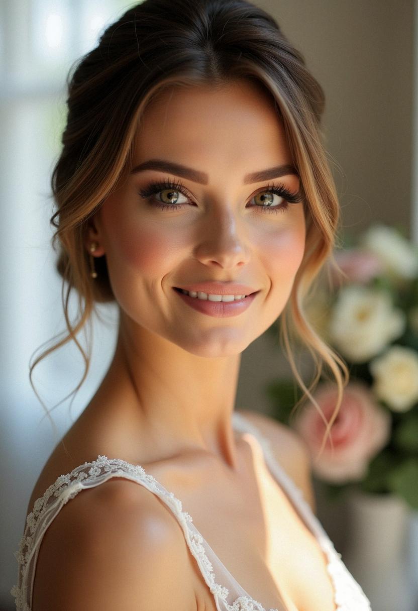 makeup wedding look