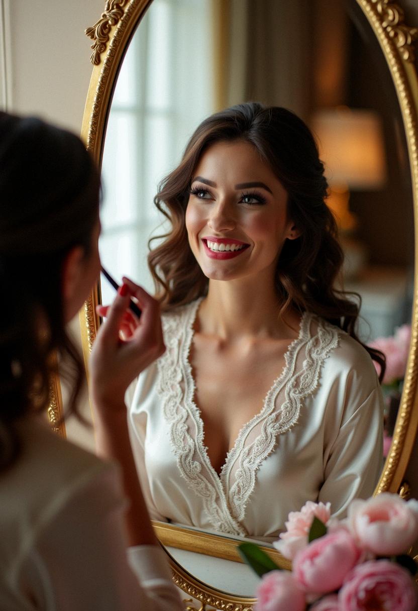 makeup wedding look