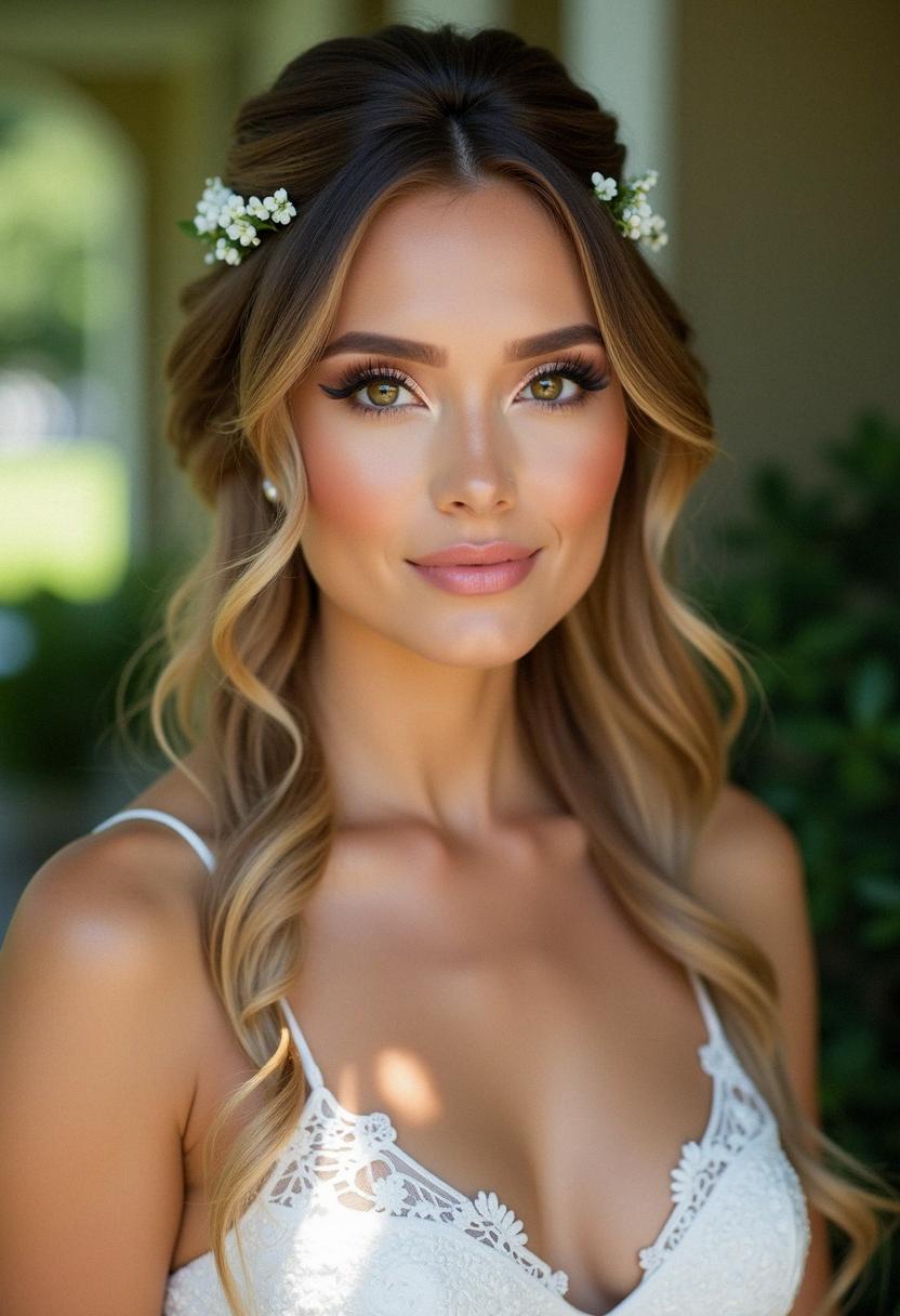 makeup wedding look