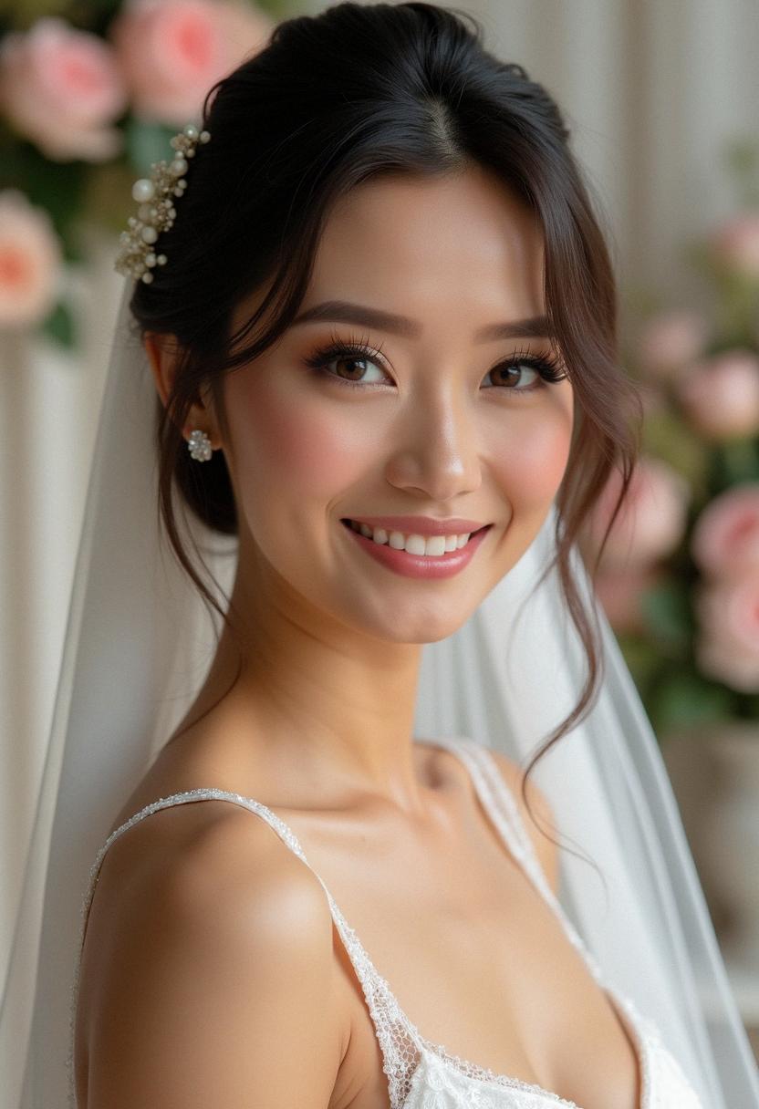 makeup wedding look