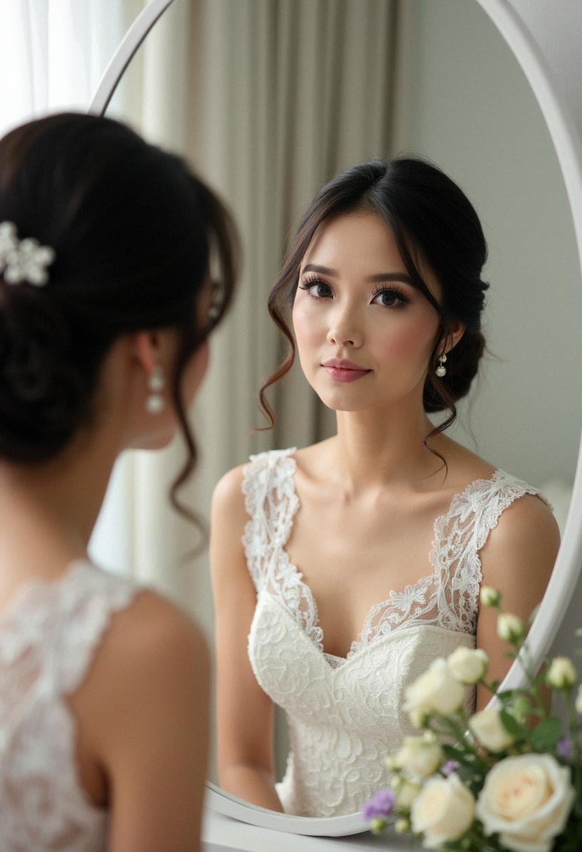 makeup wedding look