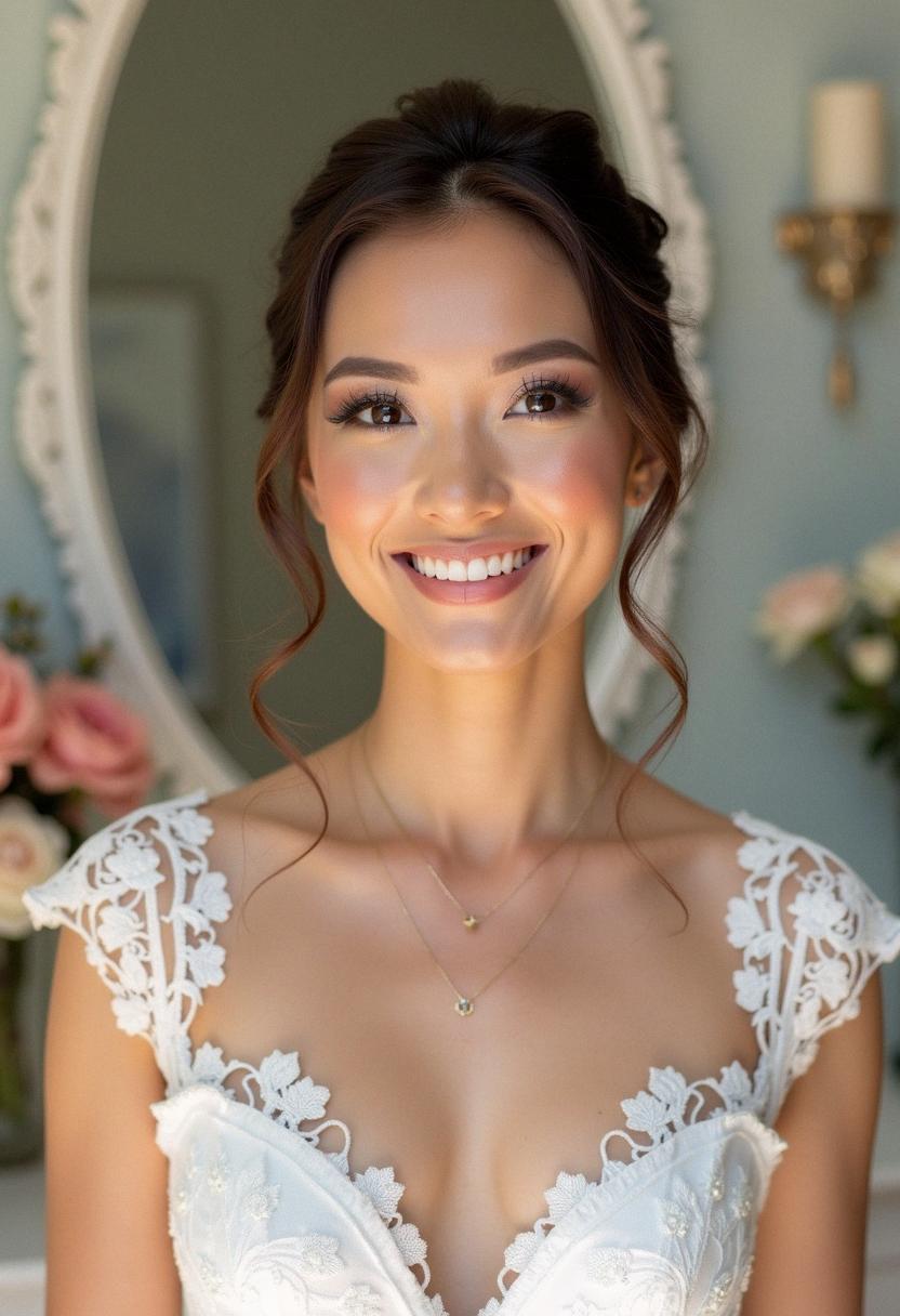 makeup wedding look