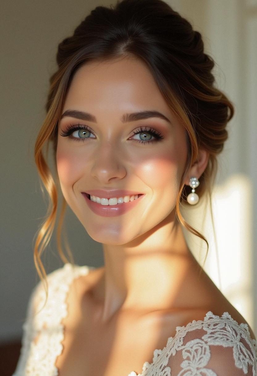 makeup wedding look
