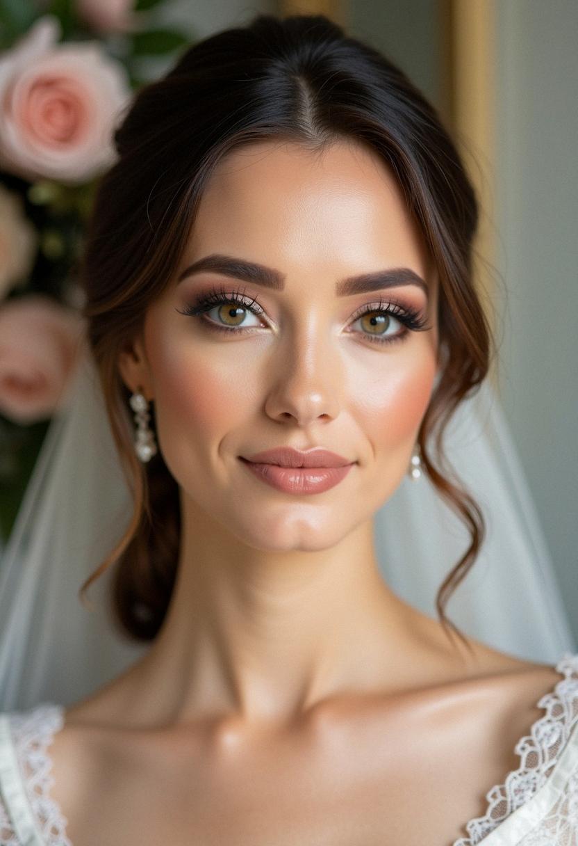 makeup wedding look