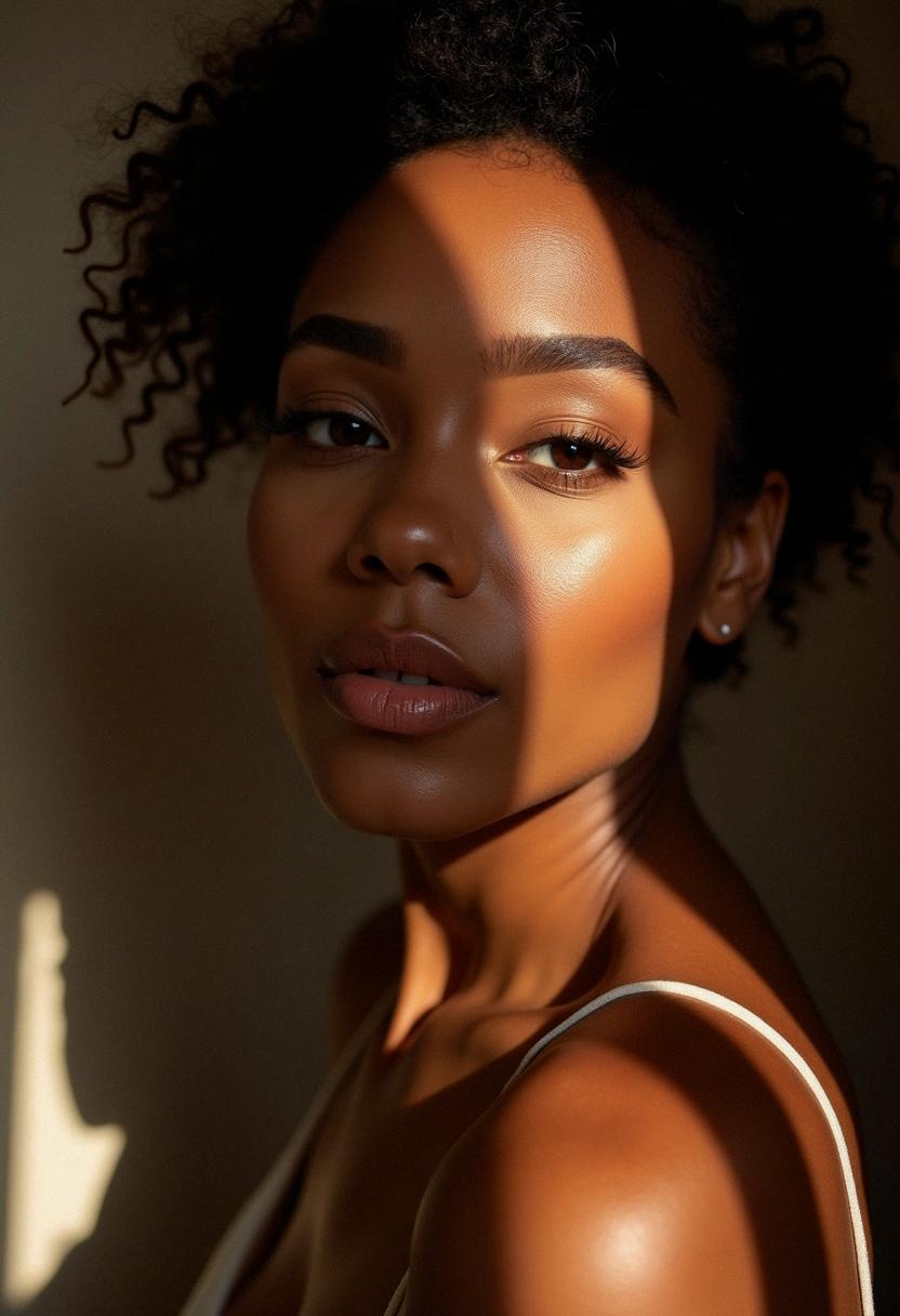 natural glam makeup dark skin