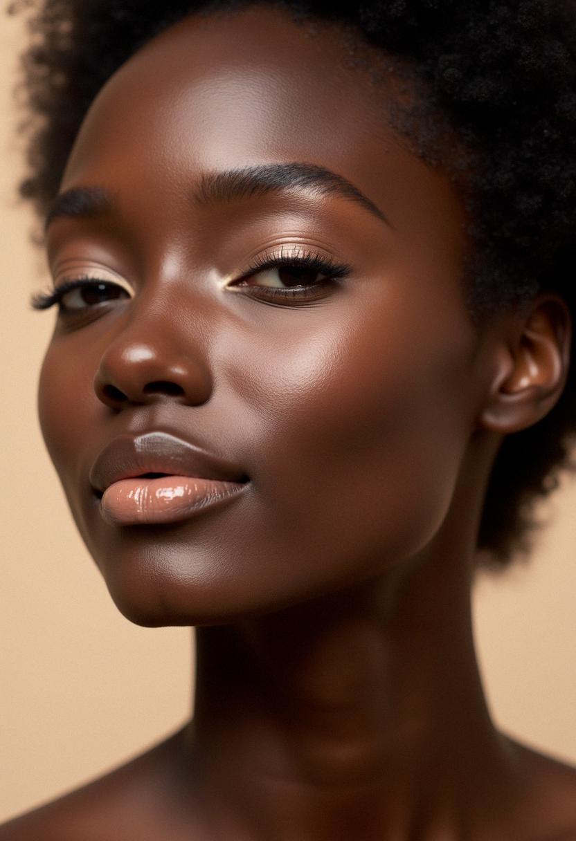natural makeup dark skin