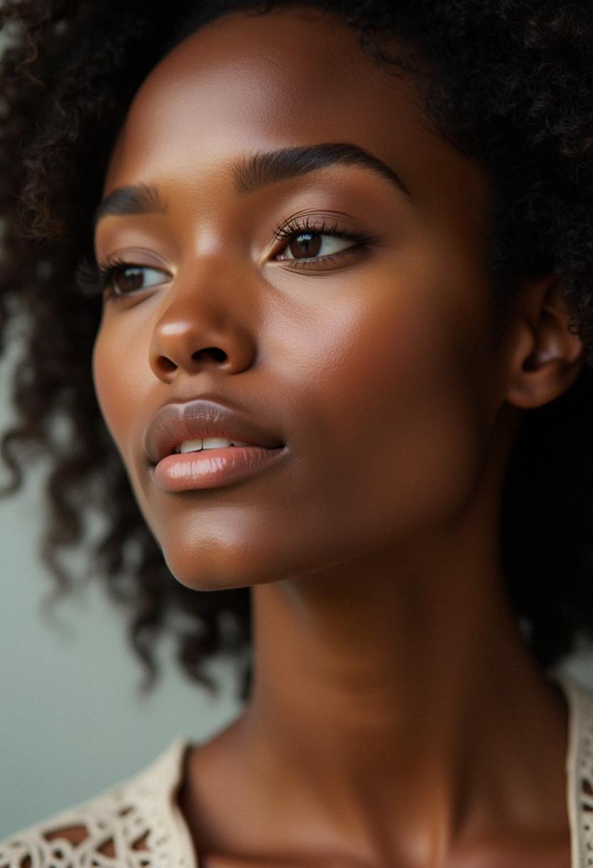 natural makeup dark skin