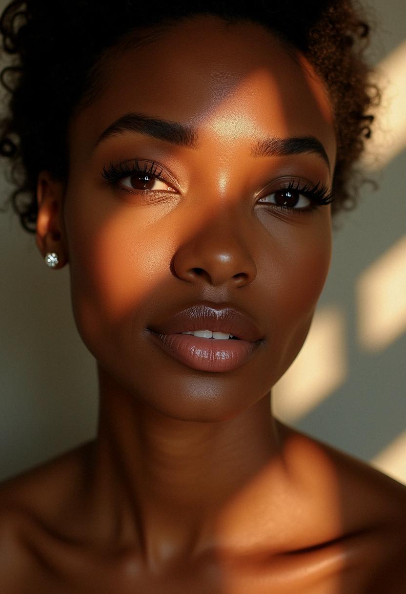natural makeup dark skin