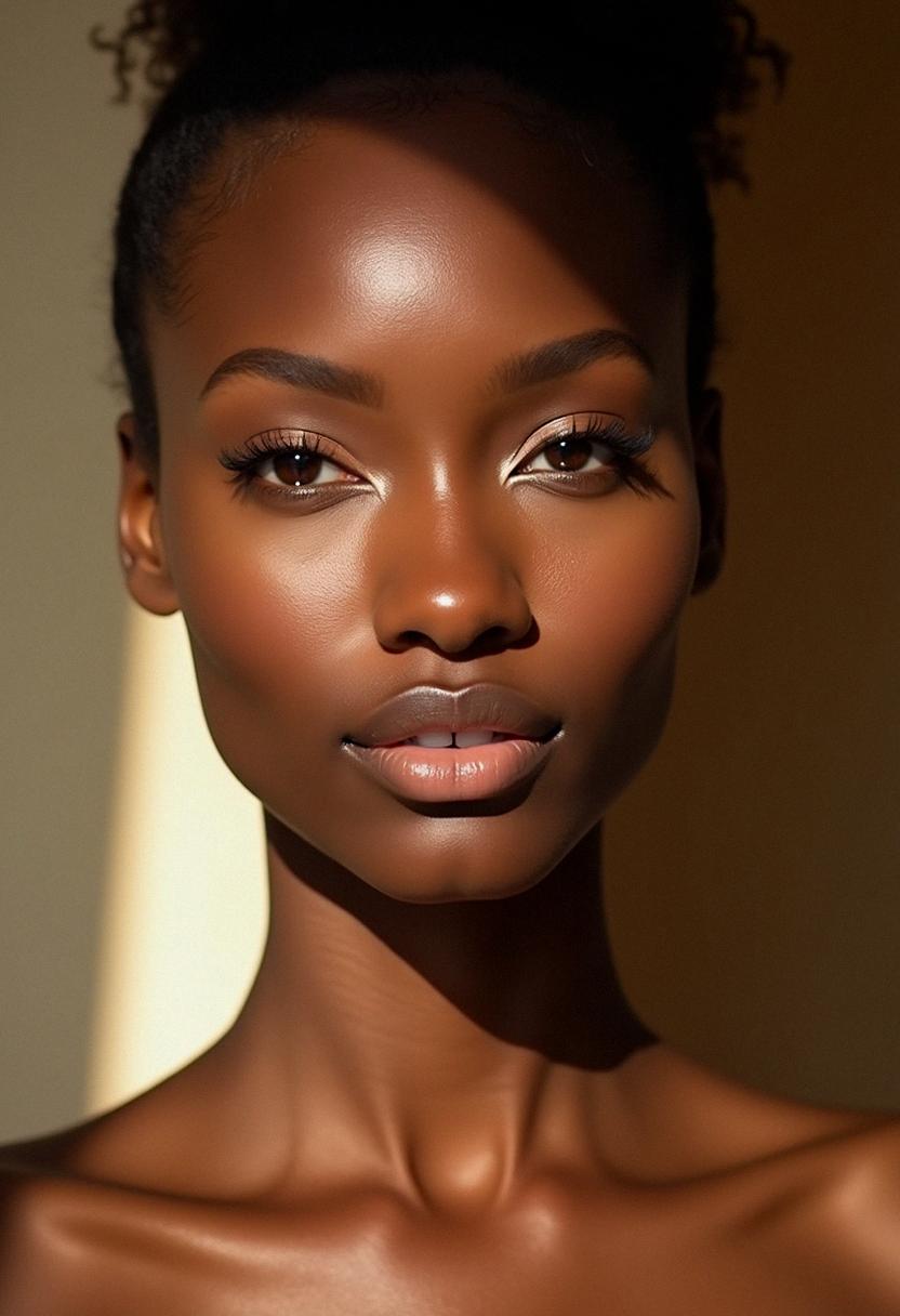 natural makeup dark skin