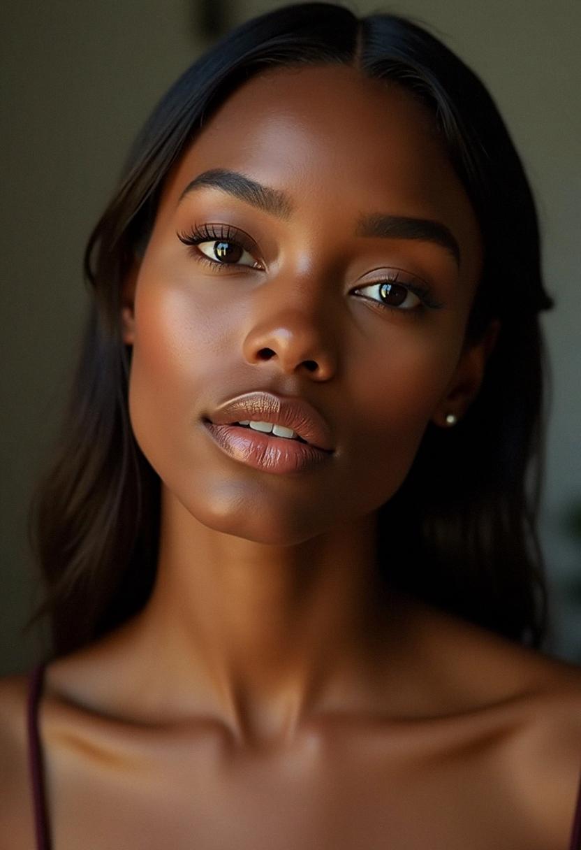 natural makeup dark skin