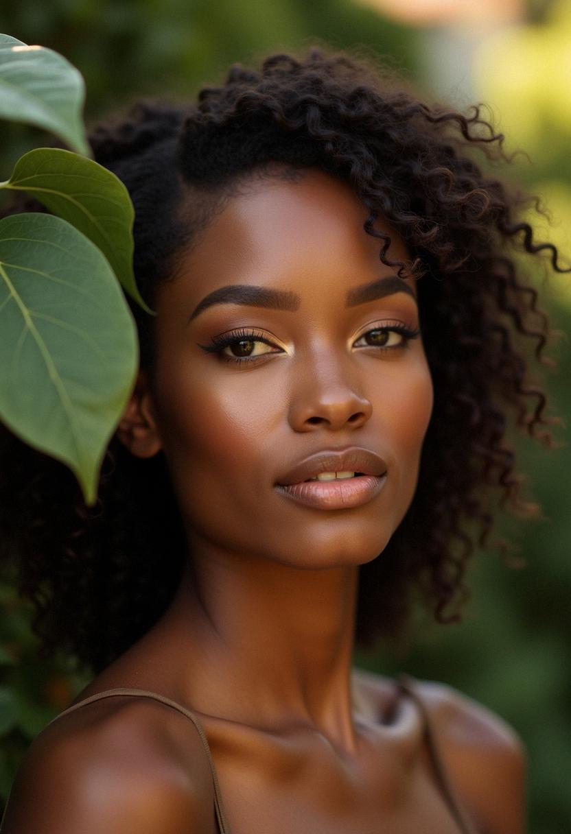 natural makeup dark skin