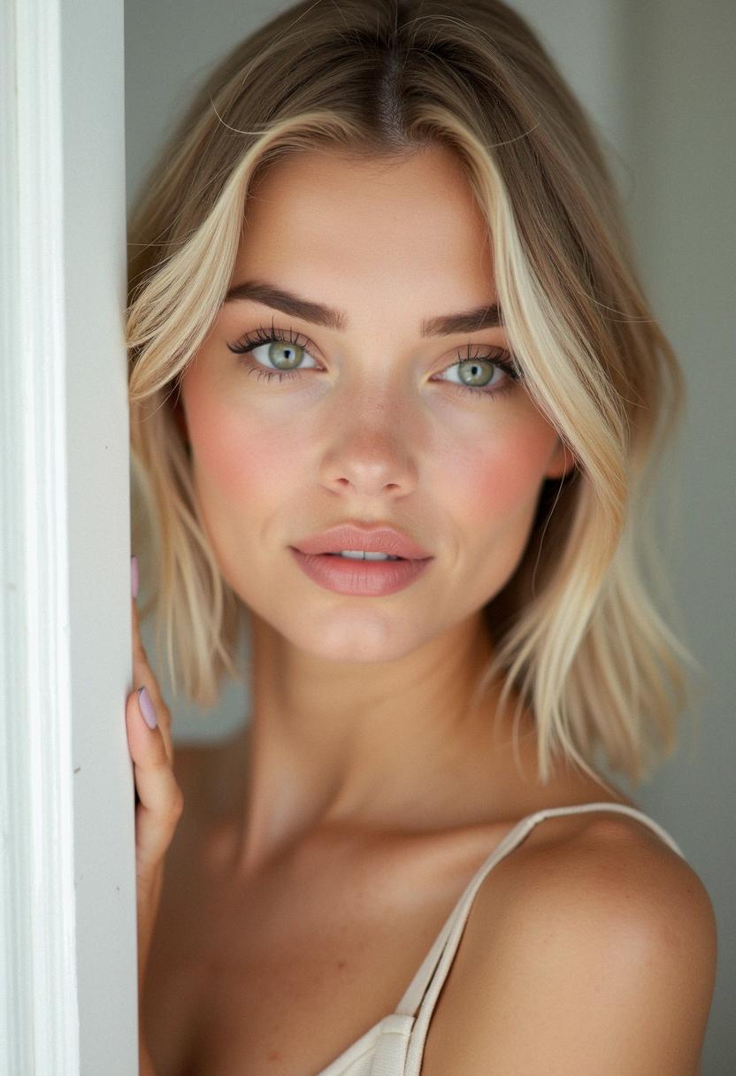 natural makeup for blondes