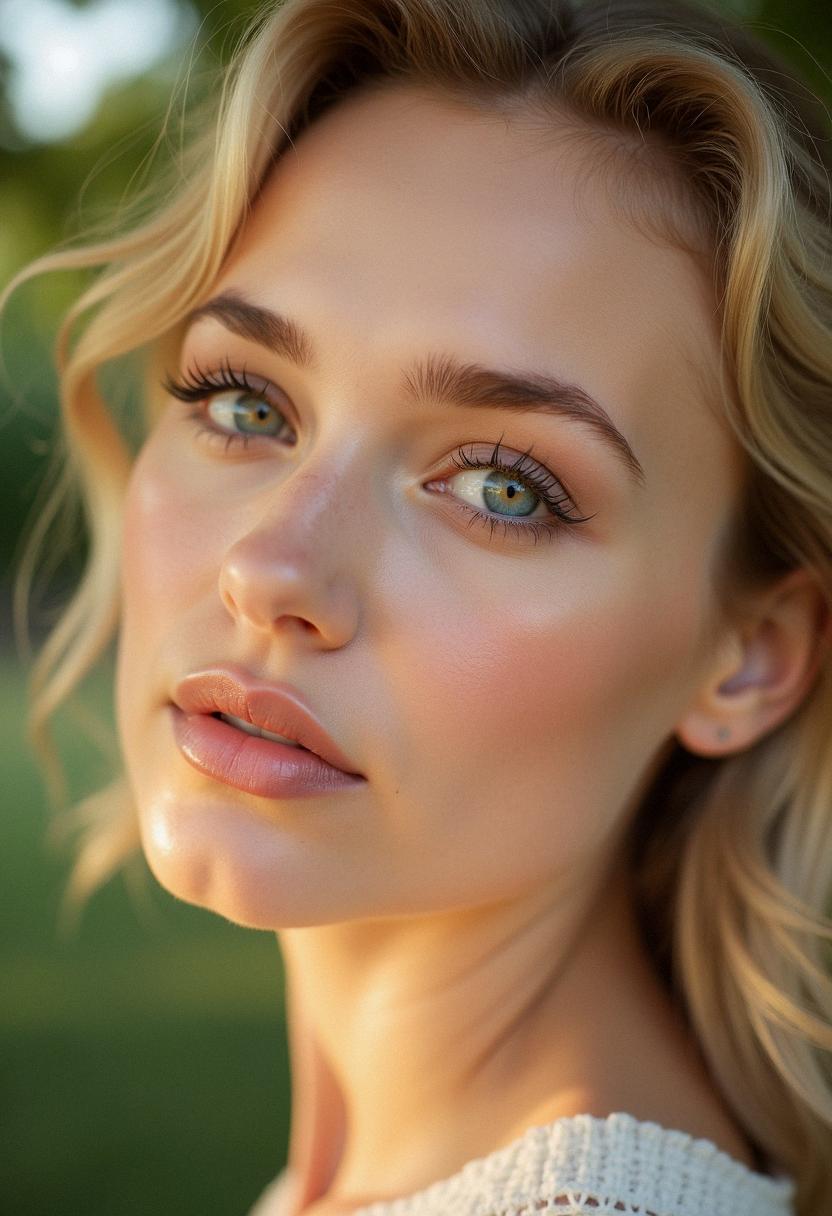 natural makeup for blondes