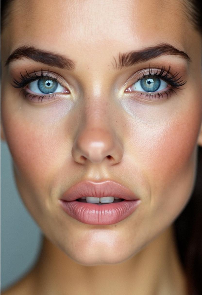 natural makeup for blue eyes