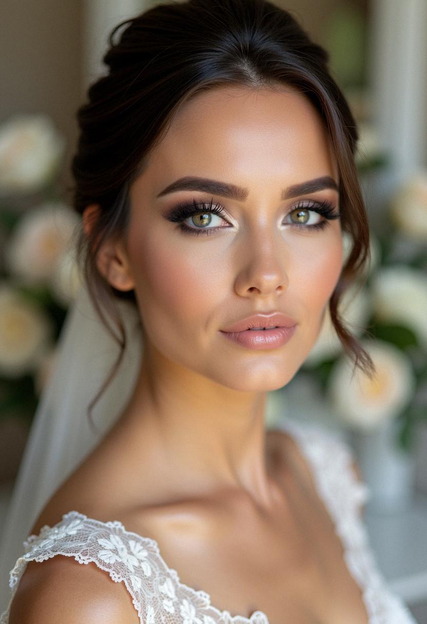 natural smokey eye makeup wedding