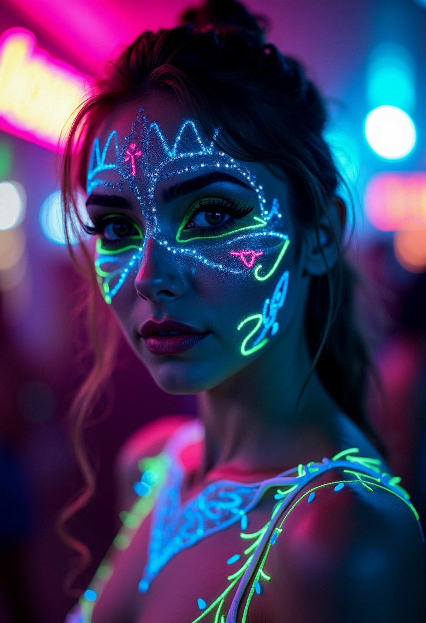 neon makeup rave neon makeup rave