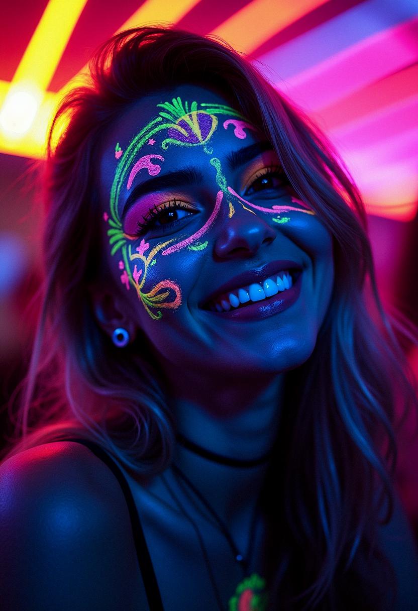 neon makeup rave neon makeup rave