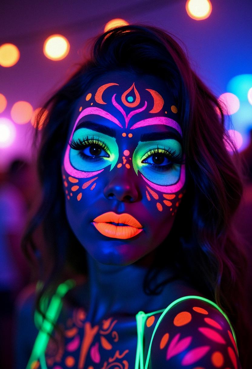 neon makeup rave neon makeup rave