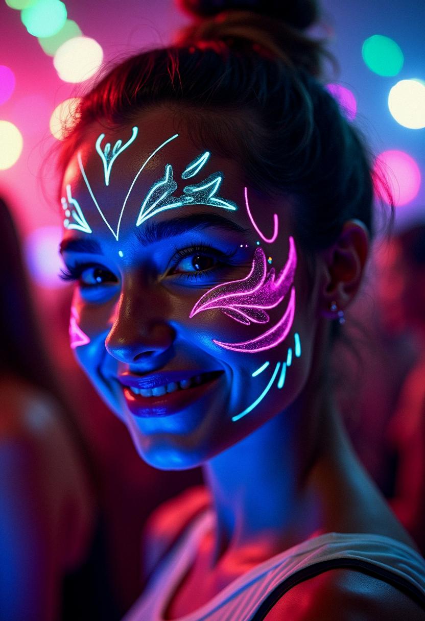 neon makeup rave neon makeup rave