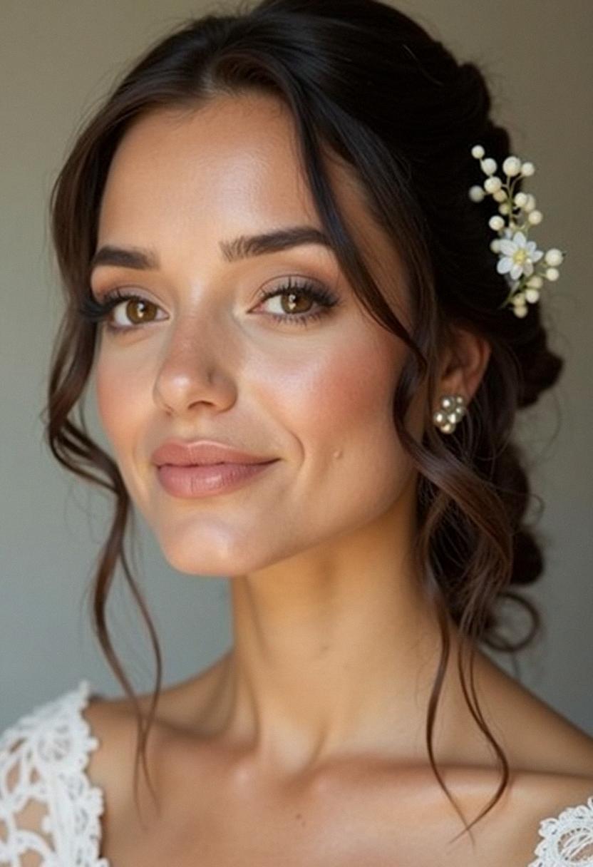 neutral makeup bridesmaid