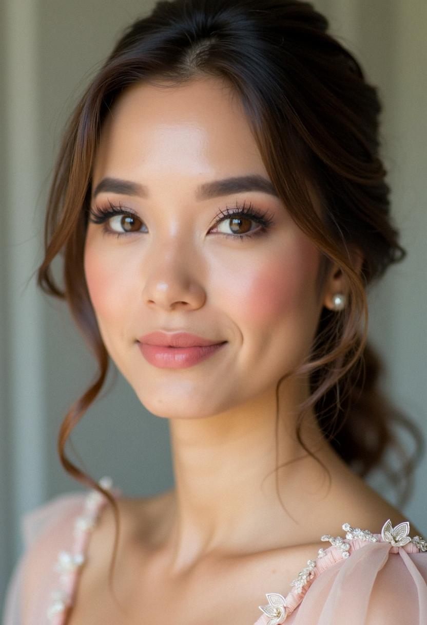 neutral makeup bridesmaid