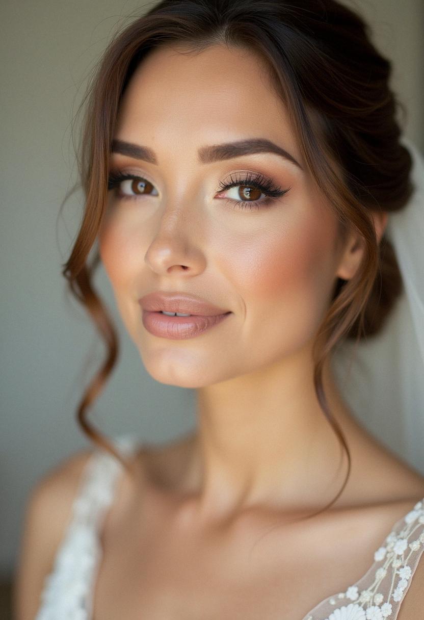 neutral makeup wedding