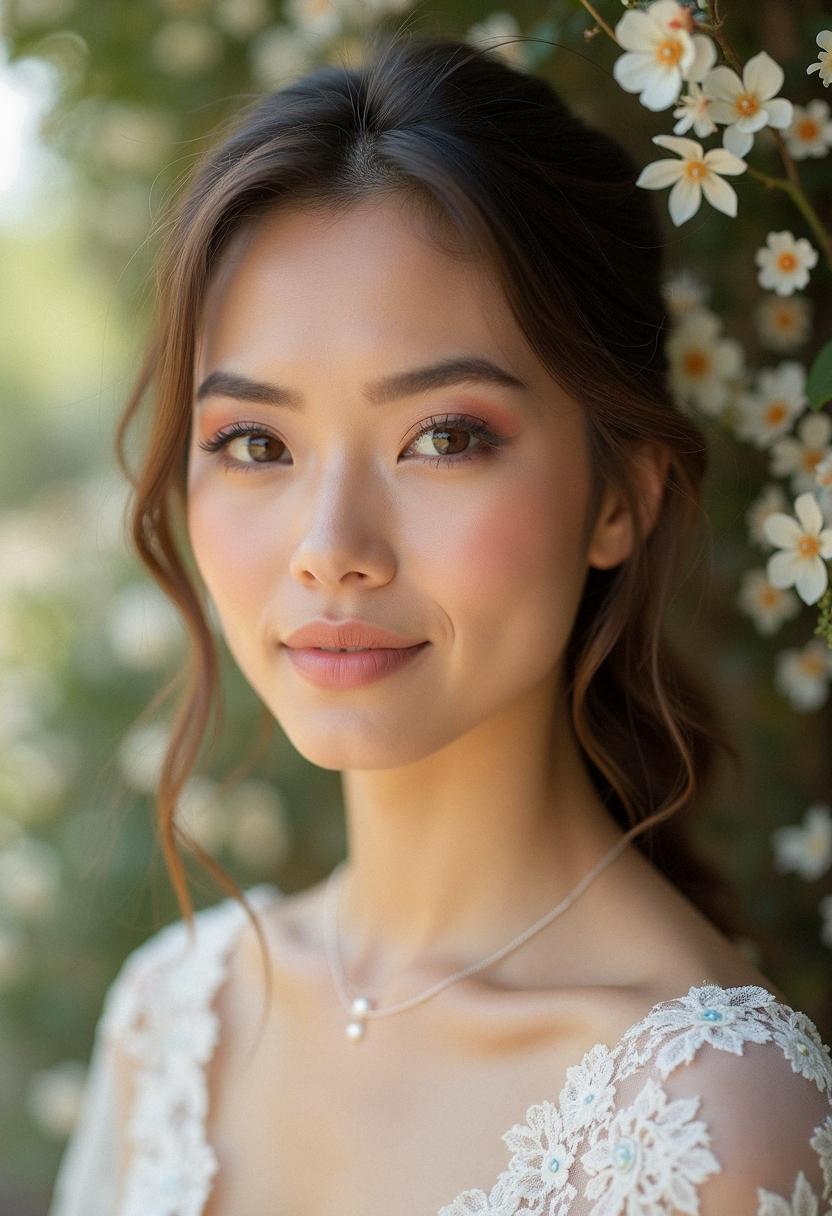 neutral makeup wedding