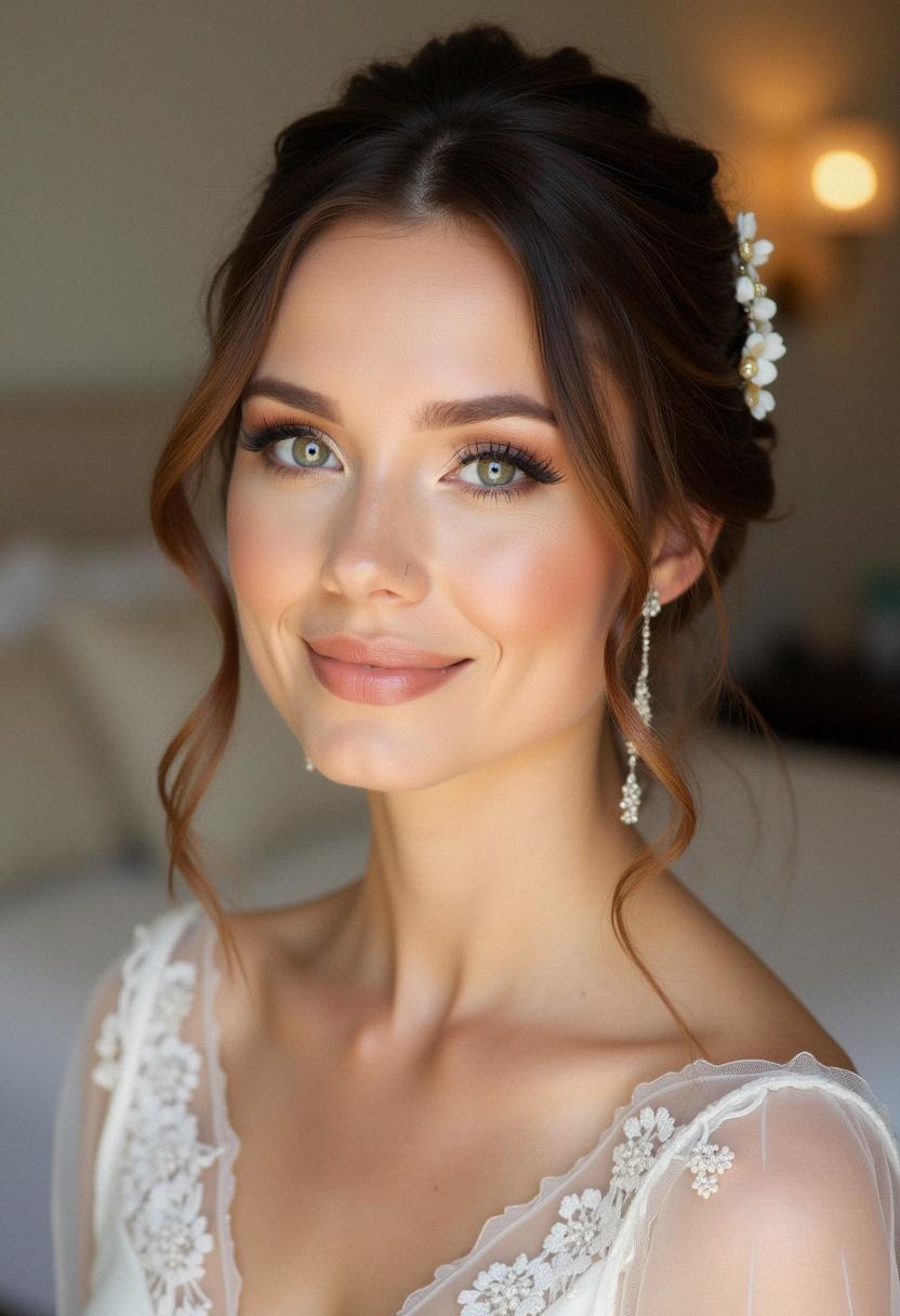 neutral makeup wedding