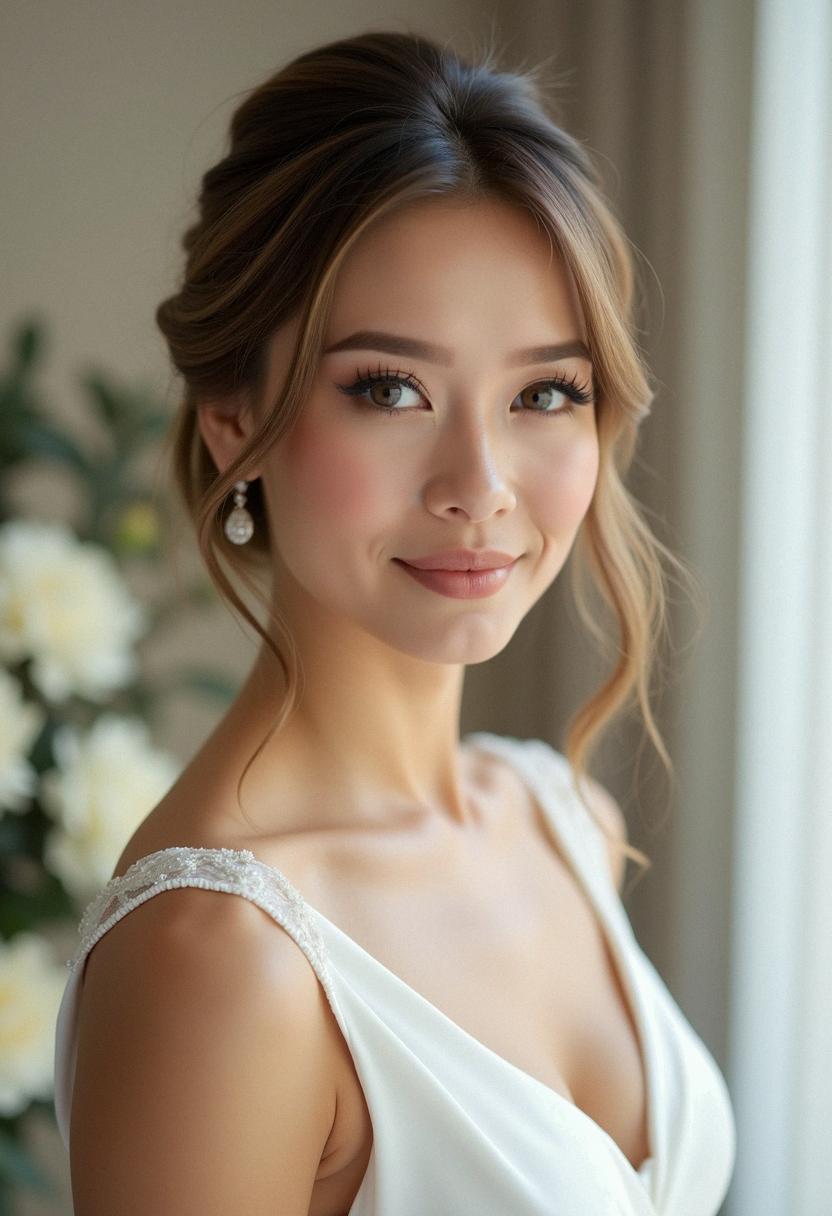 neutral makeup wedding