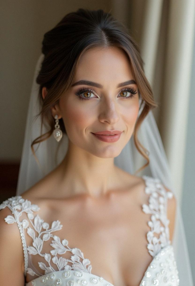 neutral makeup wedding