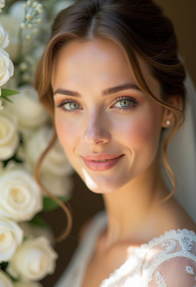 neutral makeup wedding