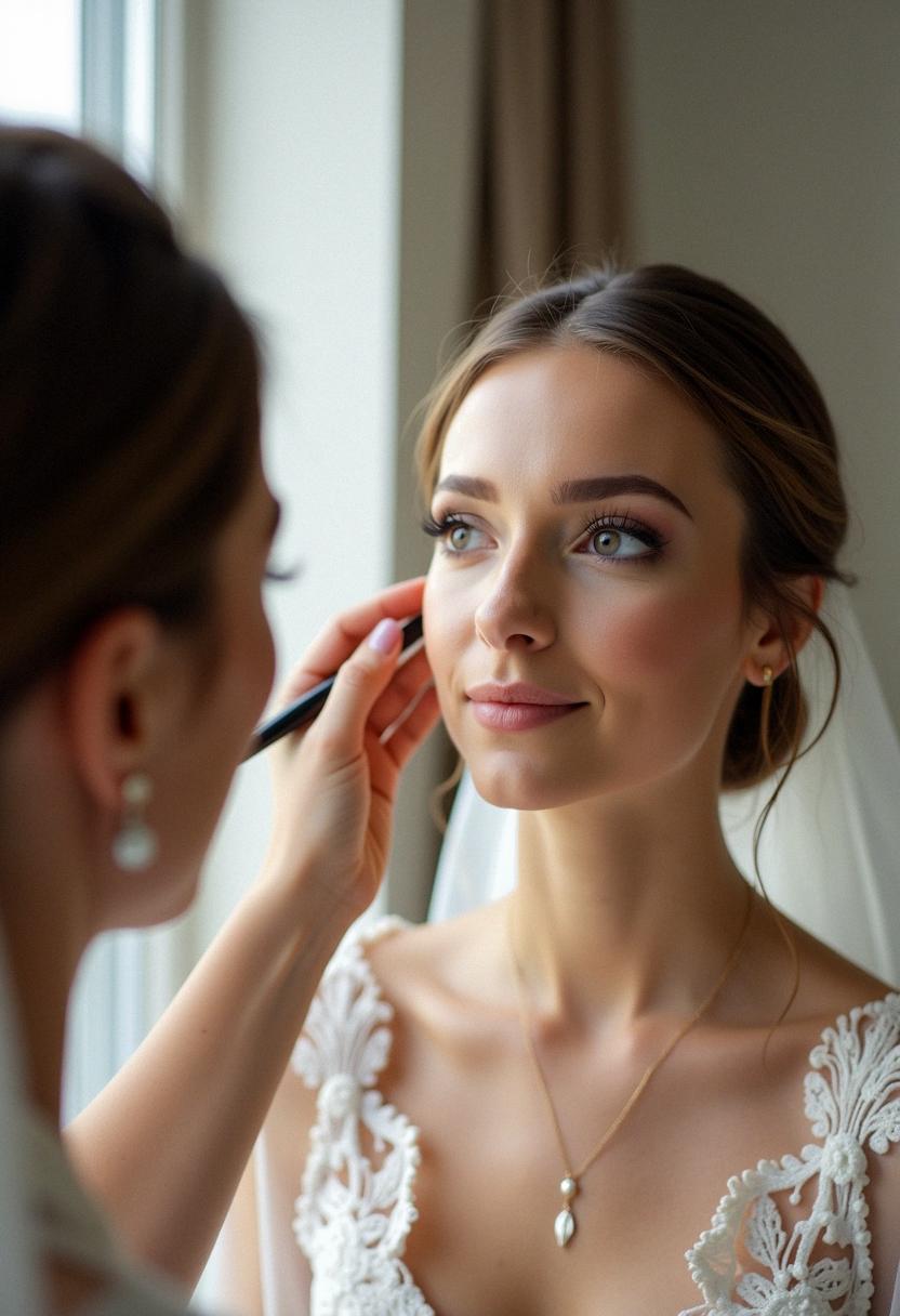 neutral makeup wedding