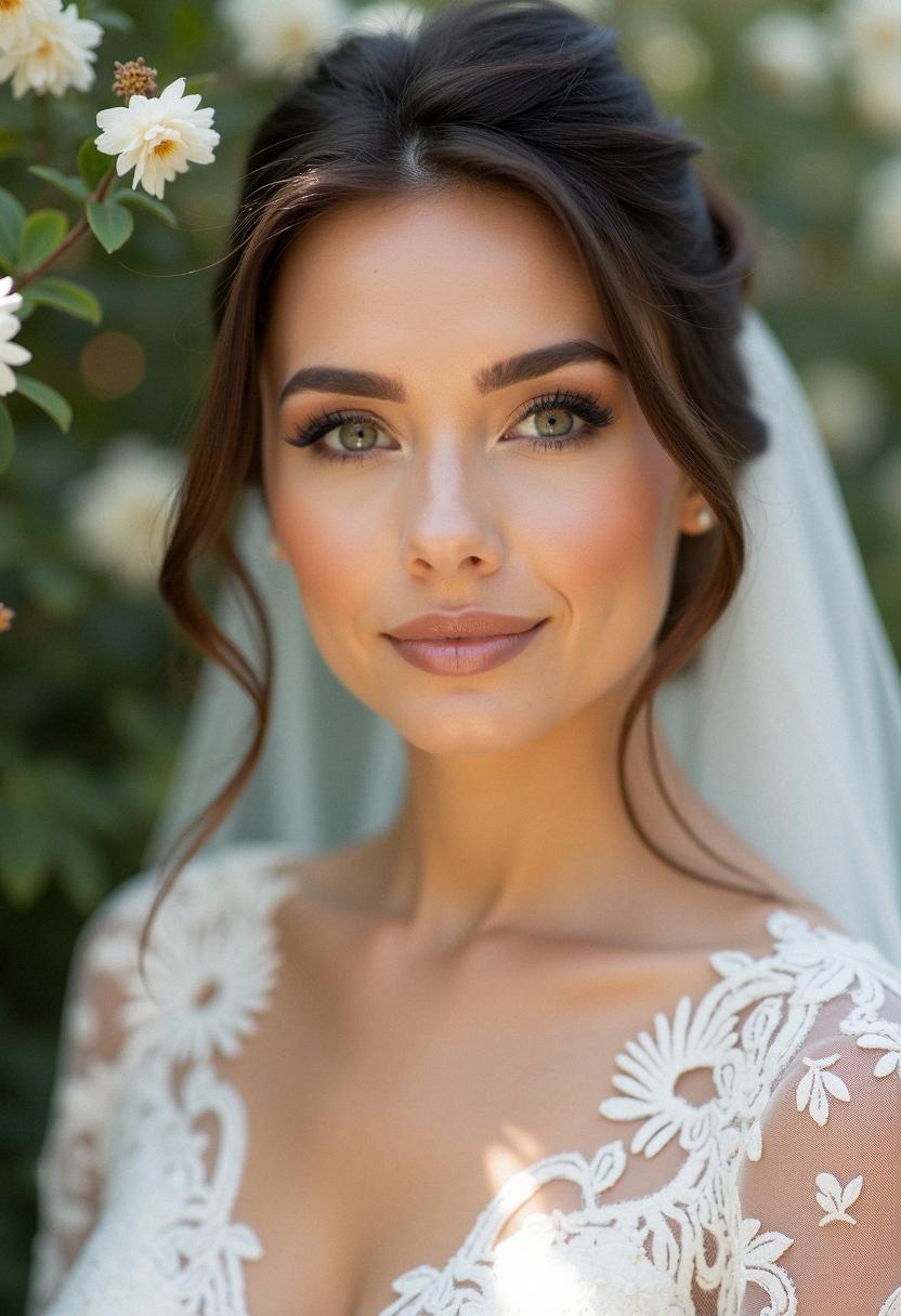 neutral makeup wedding